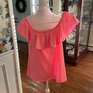 Lilly Pulitzer cotton ruffle shirt